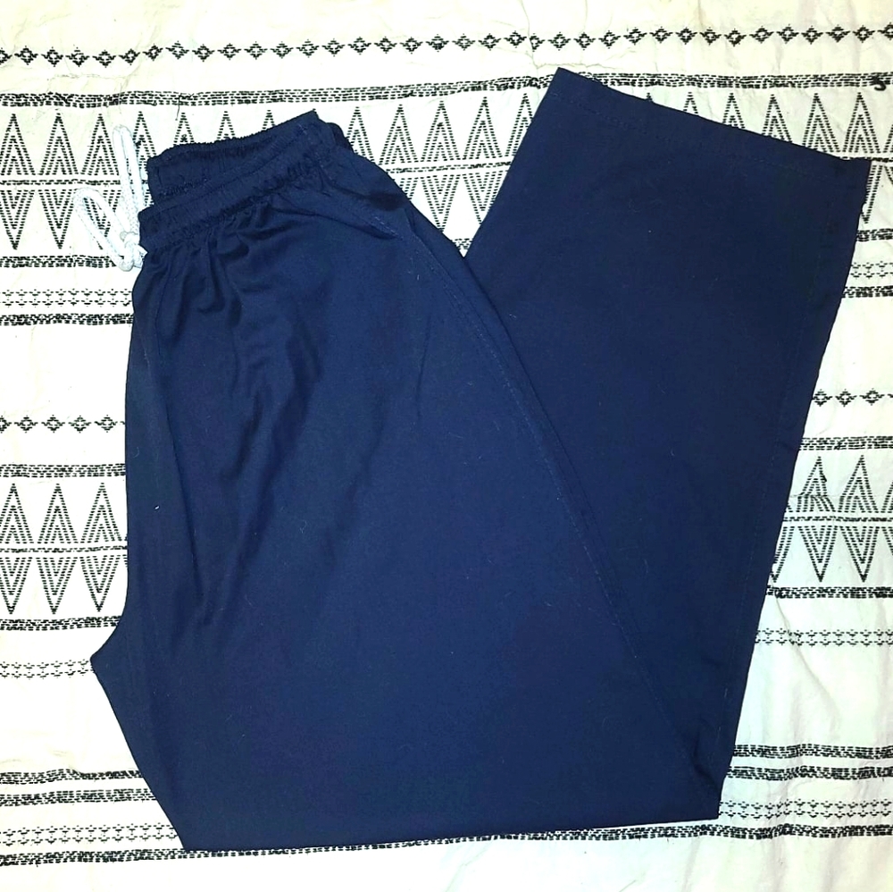 Blue Scrub Bottom-Unisex Petite